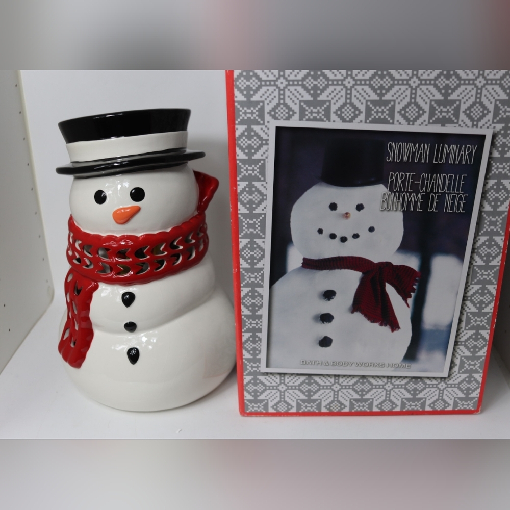 10" Snowman Luminary 2013 Bath & Body Works